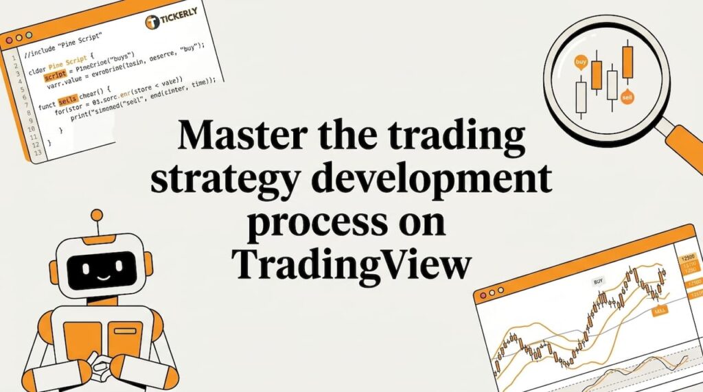Decorative trading strategy title card illustration