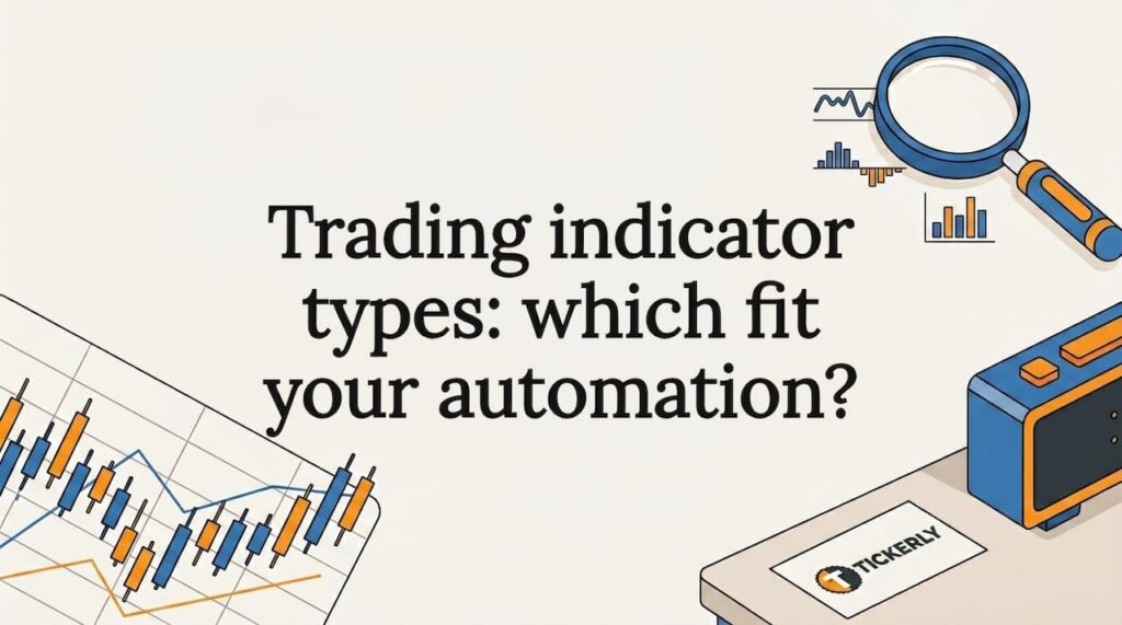 Decorative trading indicator blog title card illustration