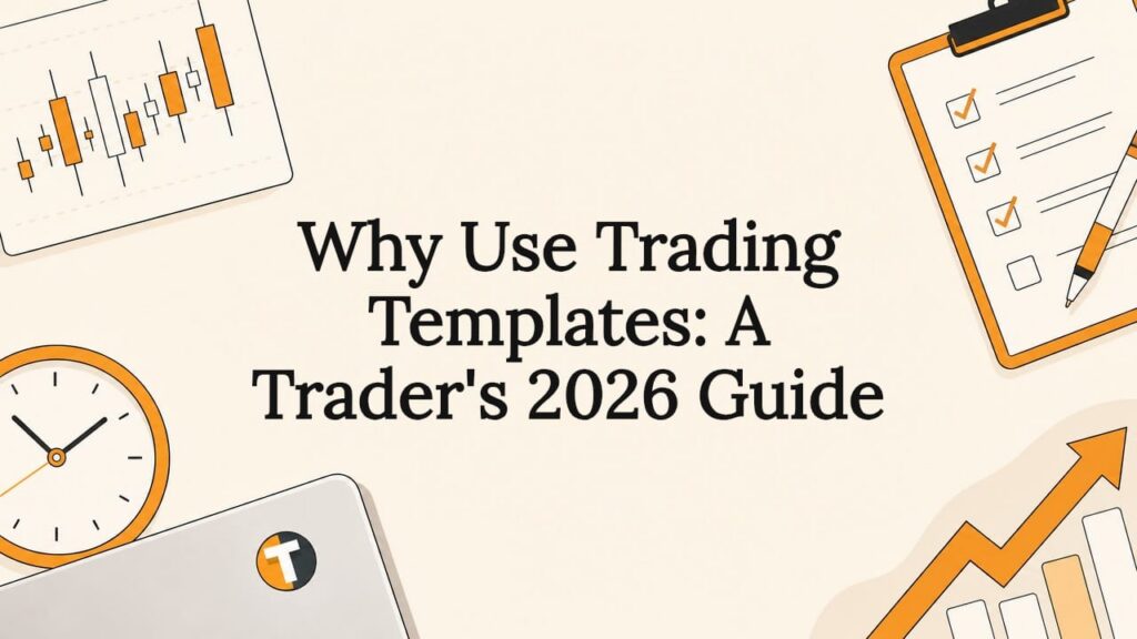 Decorative trading template themed title card